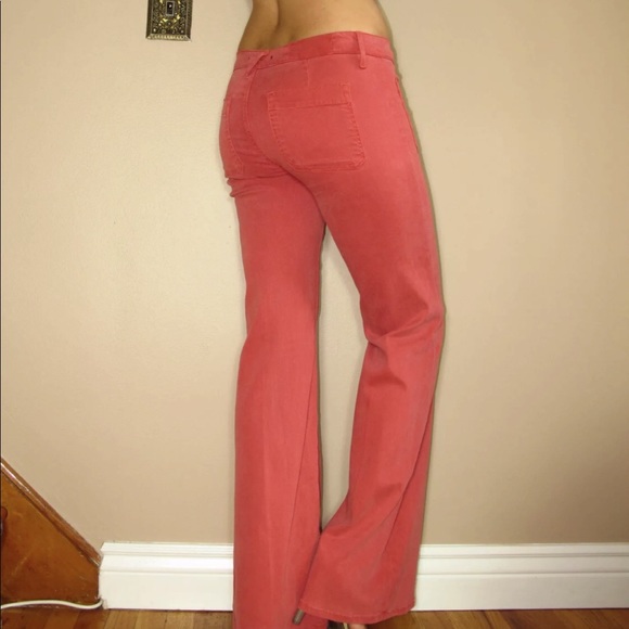 🆕 Textile High Rise Wide Leg Morrison Jeans Coral - Picture 6 of 6